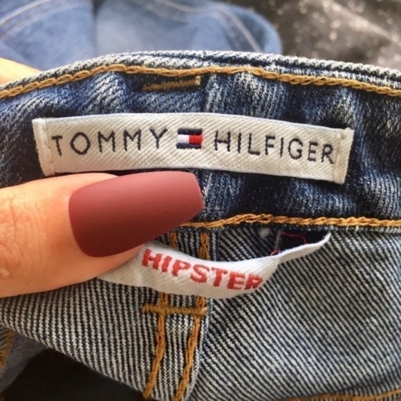 Tommy Hilfiger | Vintage Hipster 90s Y2K Mom Boyfriend Cropped Straight Jeans - Picture 6 of 8